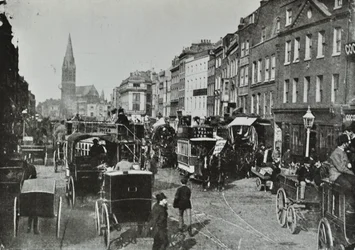 Whitechapel High Street, Blick nach Osten, 1890