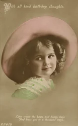 Mit allen guten Geburtstagsgedanken (koloriertes Foto)