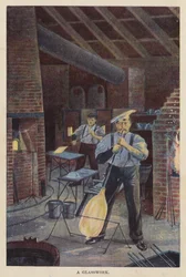 Eine Glasfabrik