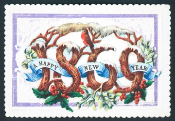 Ein glückliches neues Jahr 1869, Neujahrskarte