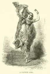 Eine Nautch-Tänzerin