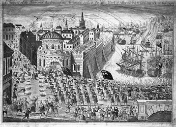 Ansicht der Stadt Havanna, eingenommen vom Earl of Albemarle und Sir George Pocock am 13. August 1762