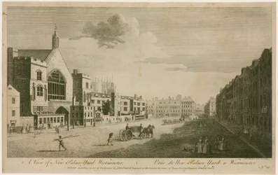 Ansicht des New Palace Yard Westminster