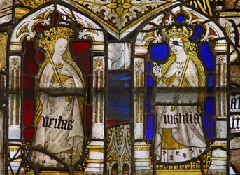 Die Kardinaltugenden: Wahrheit (Veritas) und Gerechtigkeit (Iustitia)