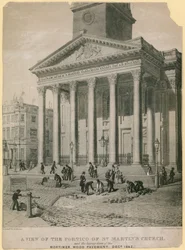 Ansicht des Portikus der St. Martins Kirche