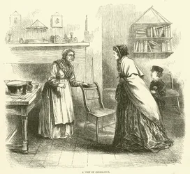 Ein Kondolenzbesuch (Gravur)
