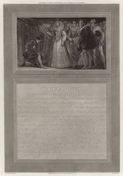 Admiral Drake von Königin Elizabeth zum Ritter geschlagen