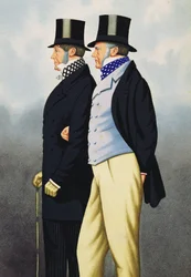 Admiral Henry John Rous (1795-1877) und George Payne (1803-78), Väter des Rennsports