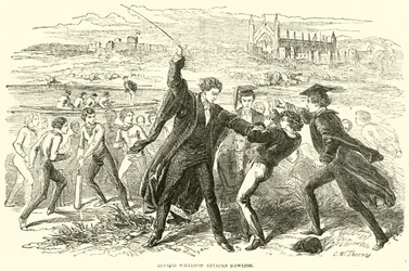 Alfred Wharton greift Dawlish an