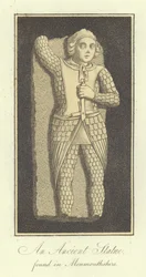 Eine antike Statue, gefunden in Monmouthshire