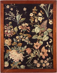 Ein besticktes Paneel im Stil von Mrs. Delany