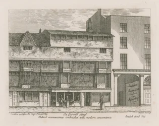 Alte Bequemlichkeit im Vergleich zur modernen Bequemlichkeit in der Gosnell Street, Finsbury