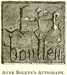 Anne Boleyns Autograph