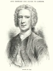 Anson im Jahr 1744 (Gravur)