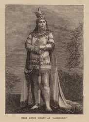 Anton Schott als Lohengrin