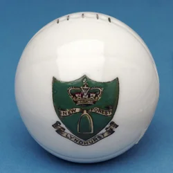Wappen-Souvenir-Miniaturfußball mit Übertragung des Lyndhurst, New Forest Wappens