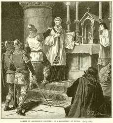 Verhaftung von Erzbischof Geoffrey in einem Kloster in Dover