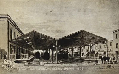 Ankunfts- und Abfahrtshallen, Euston 1838