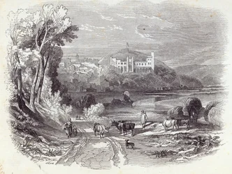 Arundel Castle und Stadt, aus 