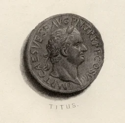 Aureus-Münze aus der Ära von Titus Flavius Vespasianus