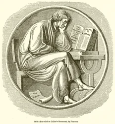 Basrelief auf Collins Denkmal, von Flaxman