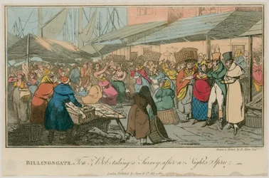 Billingsgate, Tom und Bob machen nach einer nächtlichen Eskapade eine Bestandsaufnahme