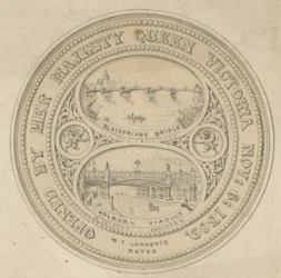 Blackfriars-Brücke und Holborn-Viadukt