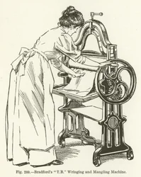 Bradfords T B Wring- und Manglmaschine