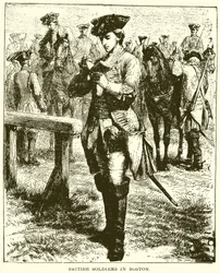 Britische Soldaten in Boston