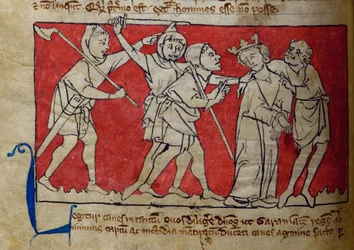 CCA-LitMs/D/10 fol. 5v Gefangennahme, aus Bestiarium
