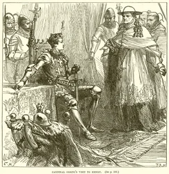Besuch von Kardinal Orsini bei Heinrich