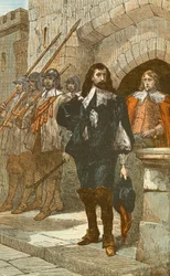 Karl I. auf dem Weg zu seiner Hinrichtung