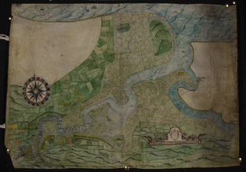Karte des Verlaufs des Flusses Medway von Rochester bis The Nore