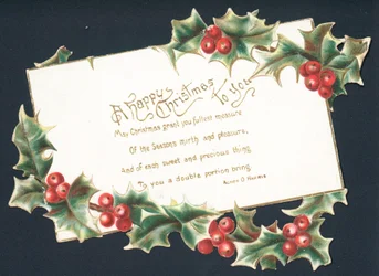 Weihnachtsreim, Weihnachtskarte