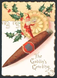 Weihnachtskarte - Die Grüße der Kobolde