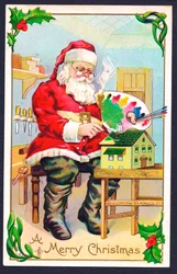 Weihnachtspostkarte, ca. 1907