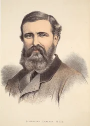 Commander Cameron, Illustration aus der Bildausgabe des Lebens und der Entdeckungen von David Livingstone von J. Ewing Richie, veröffentlicht von A. Fullarton & Co., 1876