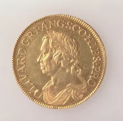 Krone von Oliver Cromwell (1599-1658), London Münze, 1658 (Vorderseite)