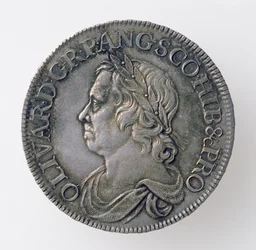 Krone von Oliver Cromwell (1599-1658), London Münze, 1658 (Vorderseite)