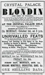 Crystal Palace. Blondin. Der Held von Niagara