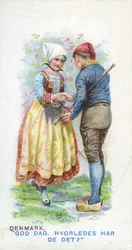 Übliche Begrüßung in Dänemark, 1907