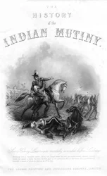 Tod von Sir Henry Montgomery Lawrence, aus Die Geschichte des indischen Aufstands, veröffentlicht 1858