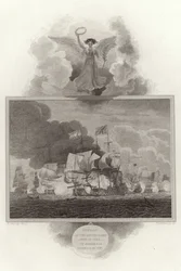 Niederlage der niederländischen Flotte am 13. Juli 1653 durch Admirale Blake und Monk