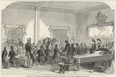 Abendessen für die Arbeiter von Mr. Thomas Cubitt in der neuen Residenz der russischen Botschaft