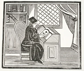 Dr. John Faustus, Illustration aus Chap-books of the Eighteenth Century von John Ashton, veröffentlicht 1882