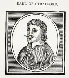 Earl of Strafford, Illustration aus Chap-books des achtzehnten Jahrhunderts von John Ashton, veröffentlicht 1882