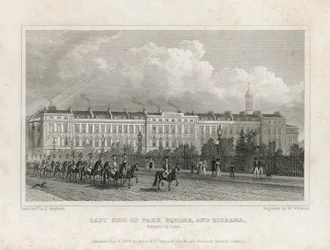 Ostseite des Park Square und Diorama, Regents Park