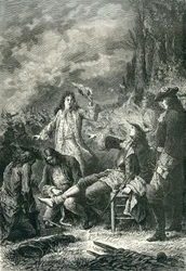 Edward Villiers verwundet in der Schlacht von Newbury