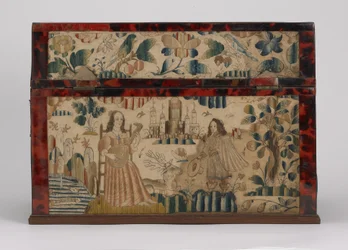 Bestickte Schatulle, ca. 1660