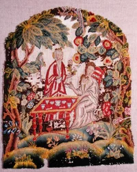 Bestickter Stuhl, ca. 1700